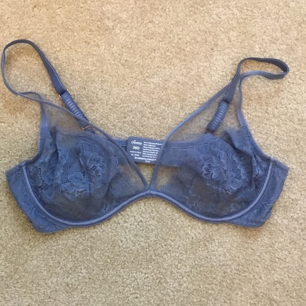 Soma Bra, Blue, Size 36D